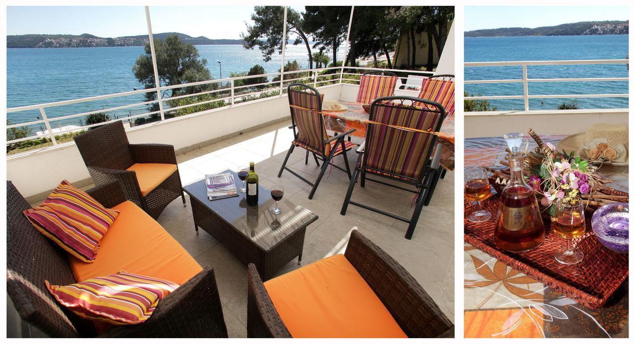 Gem Of The Sea Luxury Beach Apartment With Brand New Heating Infinity Pool Trogir Exterior foto